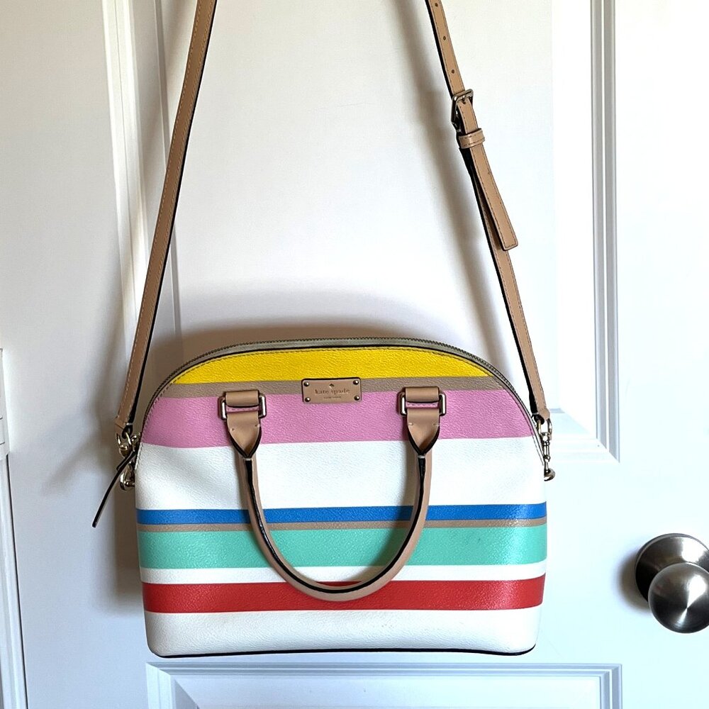 Kate Spade Grove Street Carli Satchel Colorblock Leather WKRU4260